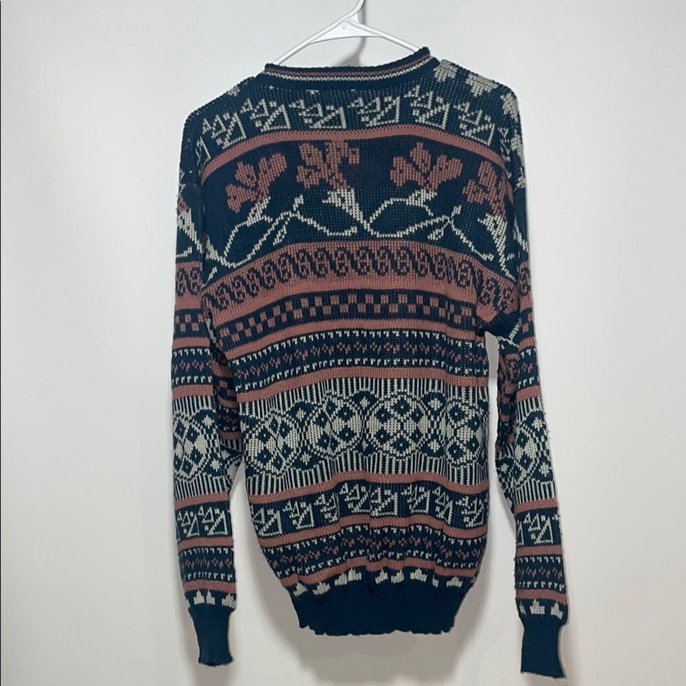 Men's Multicolor Patterned Sweater - Picture 4 of 6